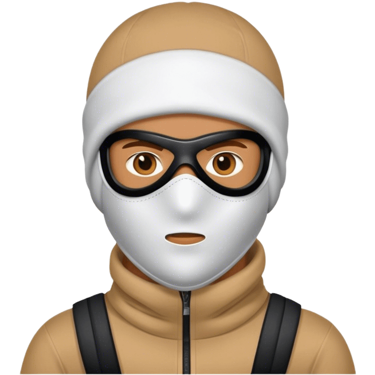 Man wearing ski mask emoji