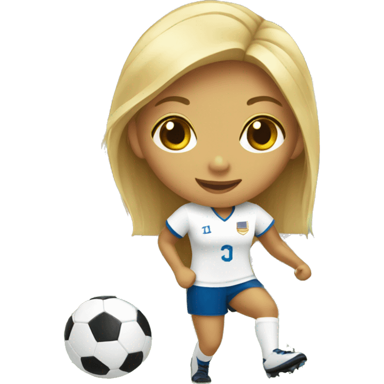 summer olympics girl playing soccer emoji