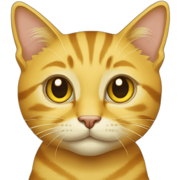 Yellow tabby cat emoji