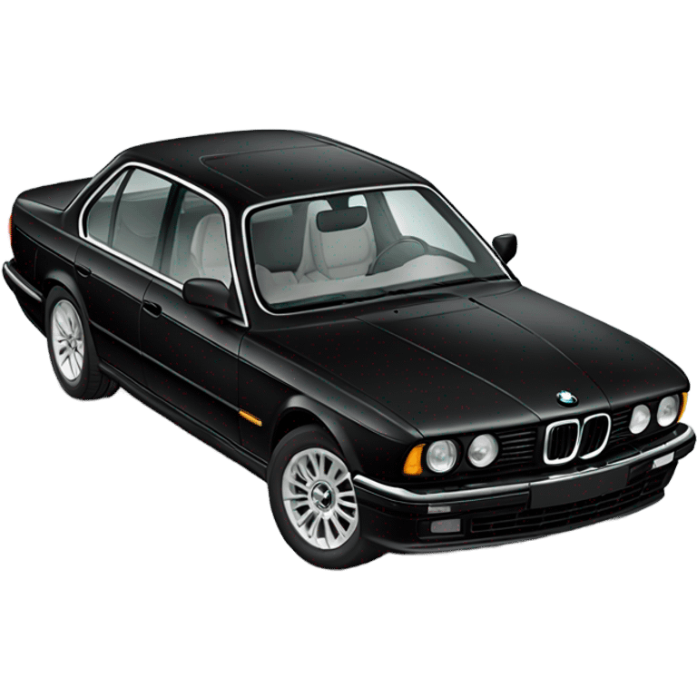 Bmw e32 black side view emoji