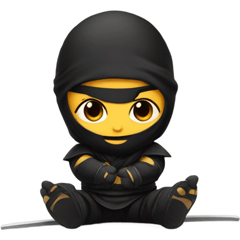 Baby sitting ninja  emoji