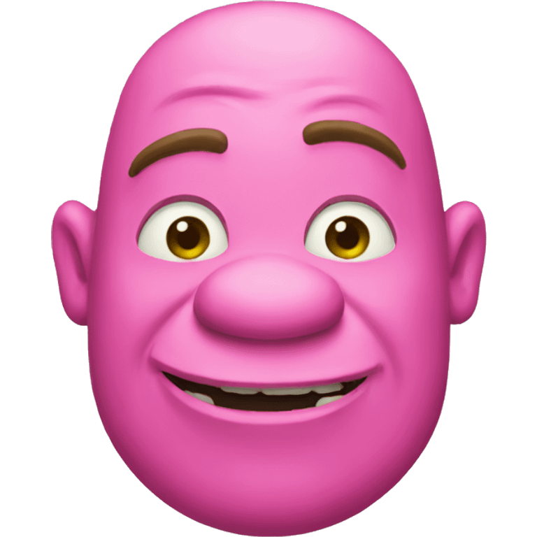 Pink shrek emoji