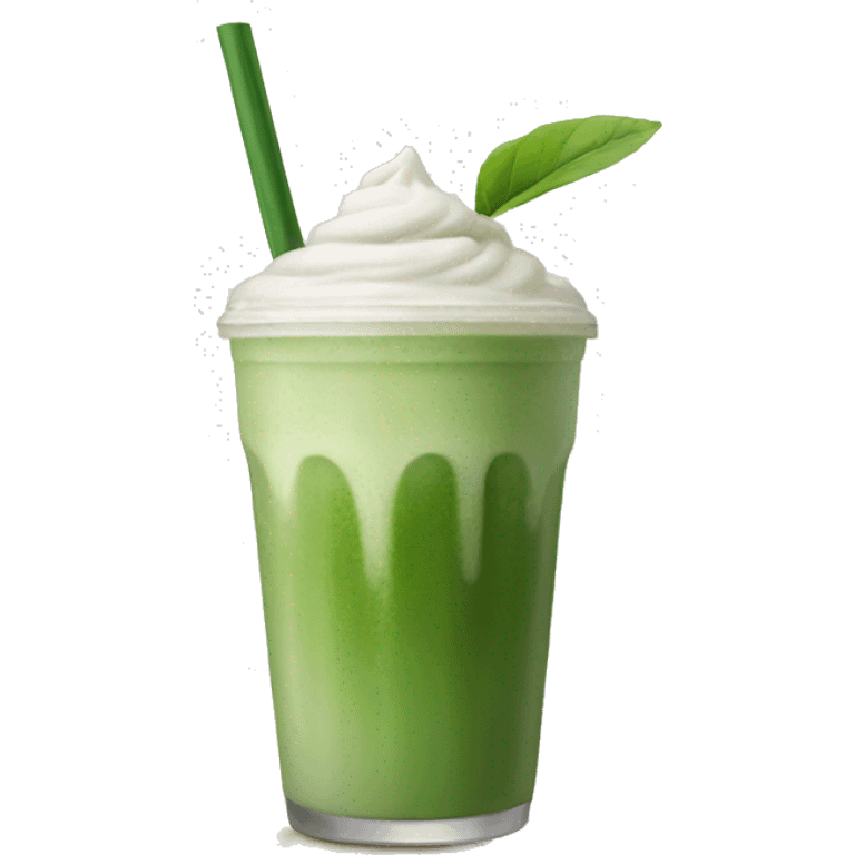 Iced matcha latte emoji