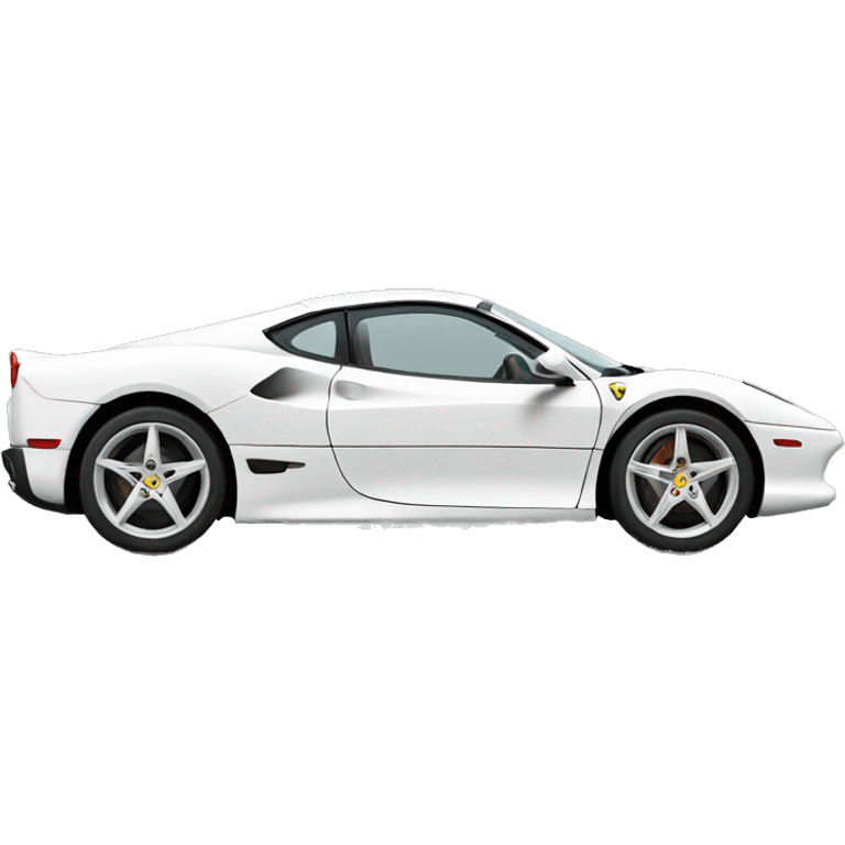 White Ferrari emoji