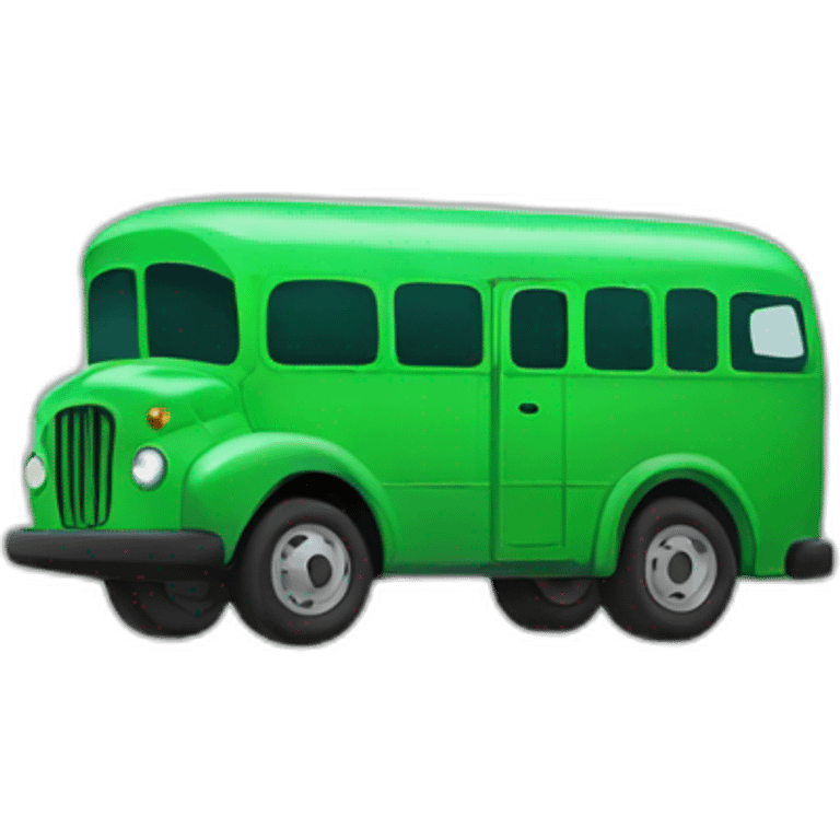 Green bus emoji