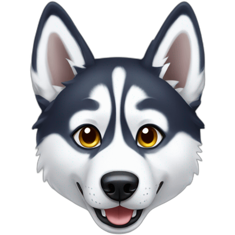 husky dog emoji