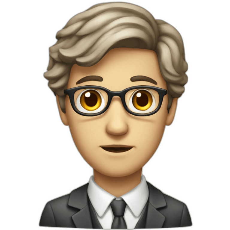 young man psychologist freud  emoji