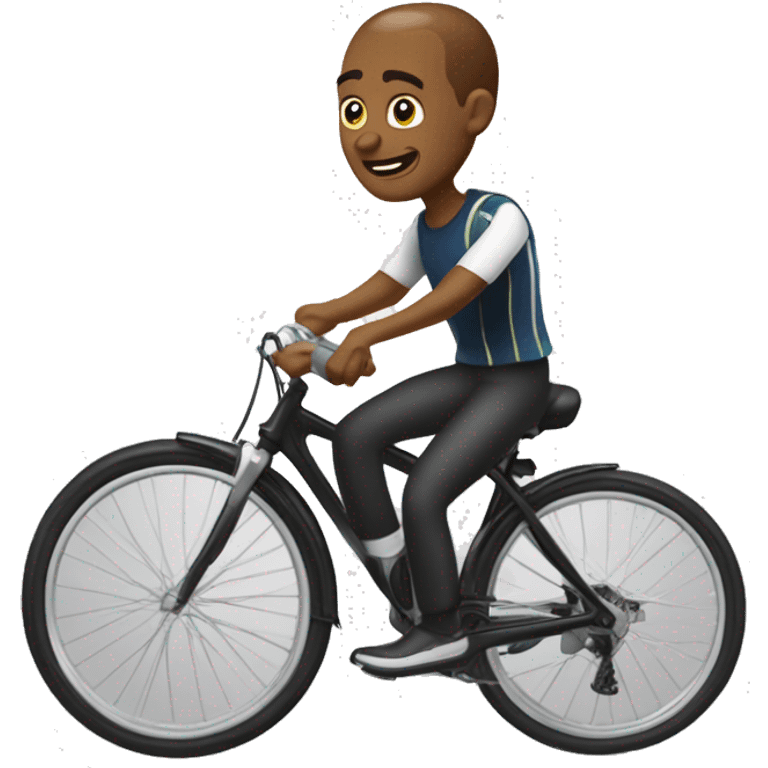 Je veux Patrice talon sur un vélo emoji