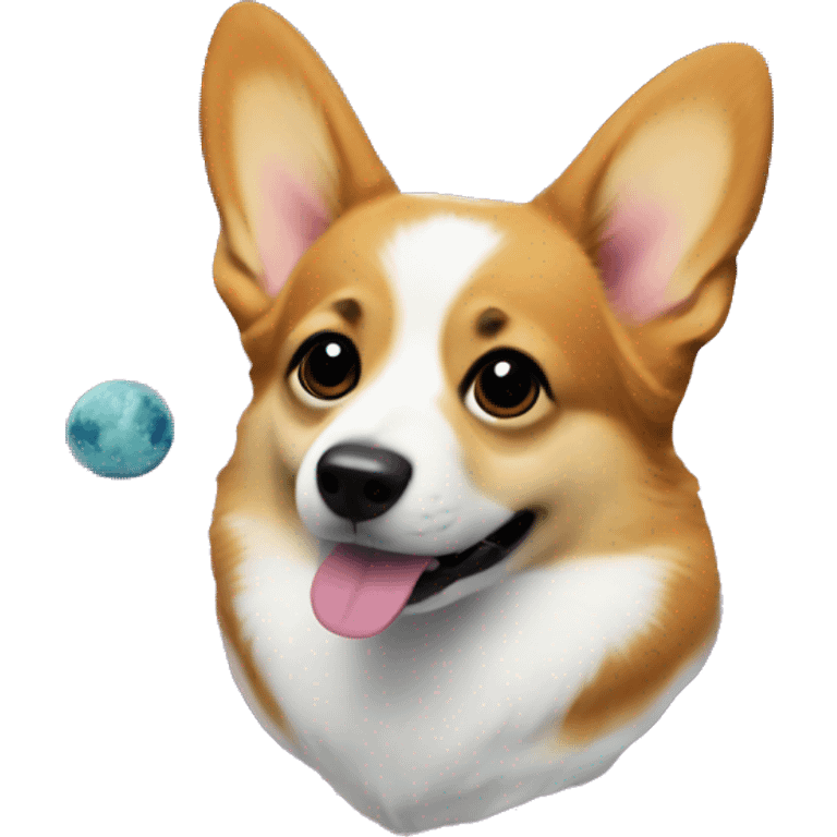 corgi outer space emoji