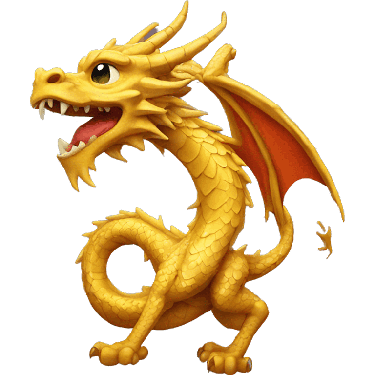 Golden dragon emoji