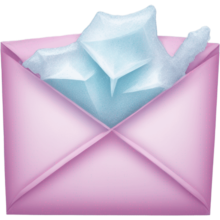 pink frozen email envelope emoji