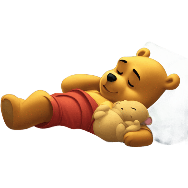 Winnie the Pooh going to bed emoji