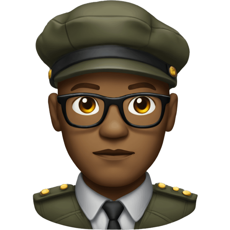 bald samuel l jackson serious wearing shirt and beret emoji