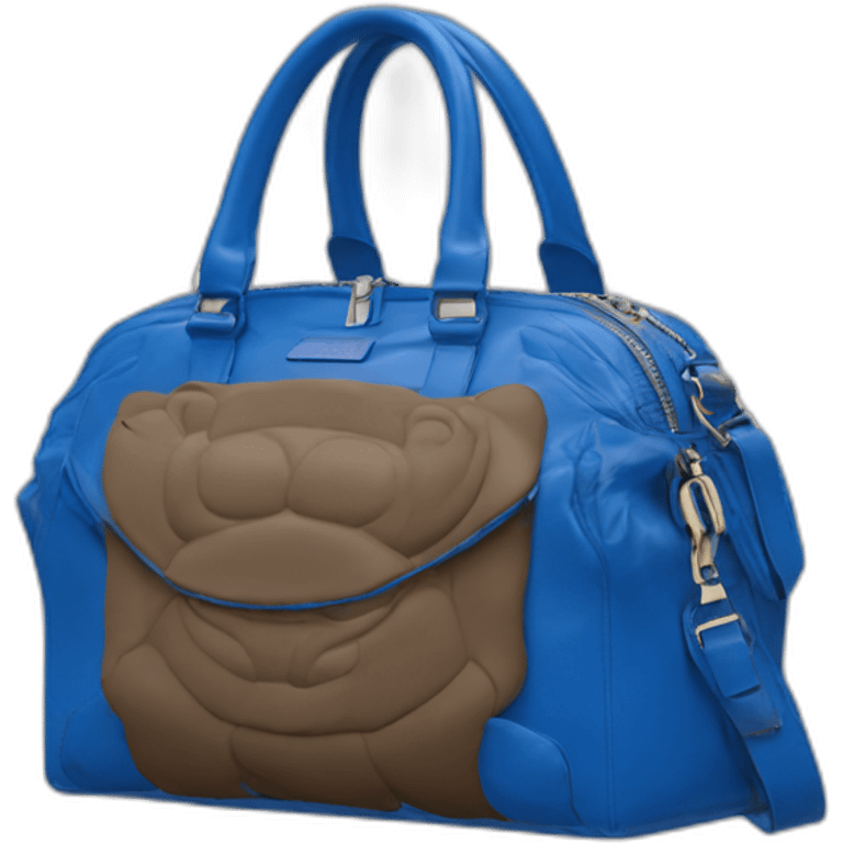 The blue bison balenciaga bag emoji