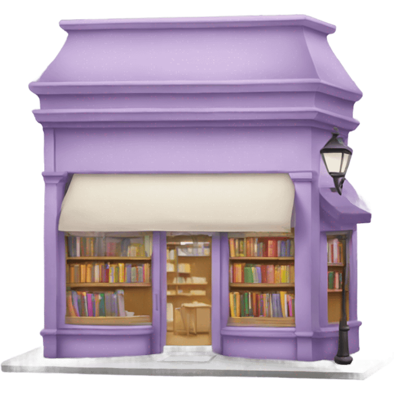 Light light purple Bookshop emoji