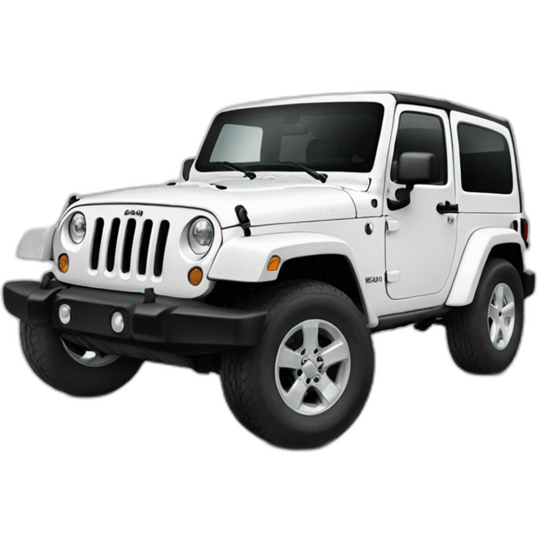 White jeep wrangler emoji