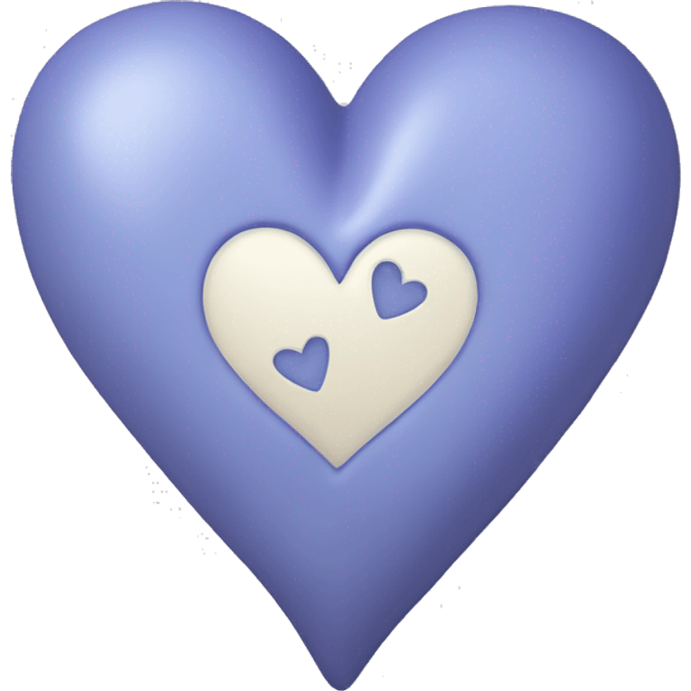 Periwinkle heart  emoji