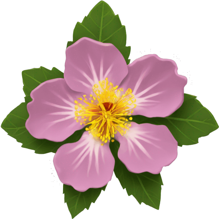 brown-eyed rock rose flower emoji