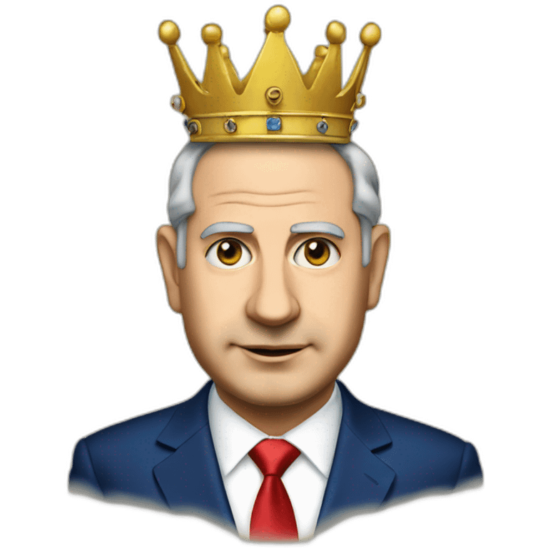 netanyahu with crown emoji