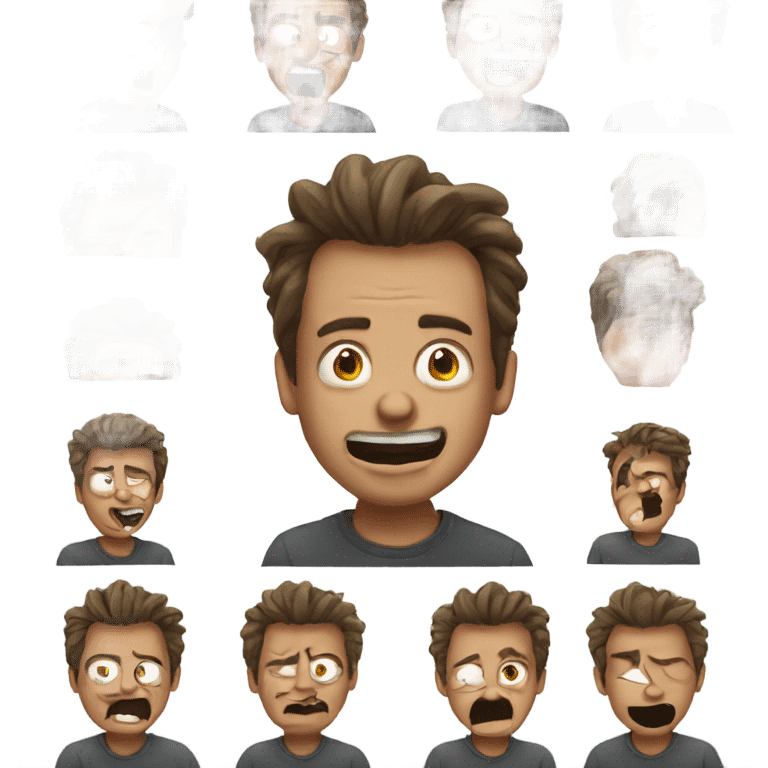 Guy gone crazy emoji