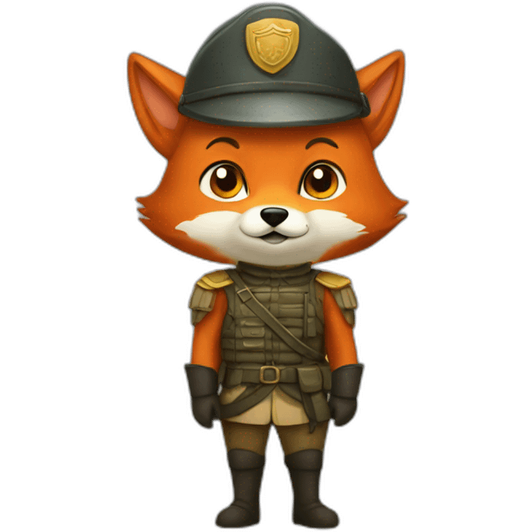 Fox soldier emoji