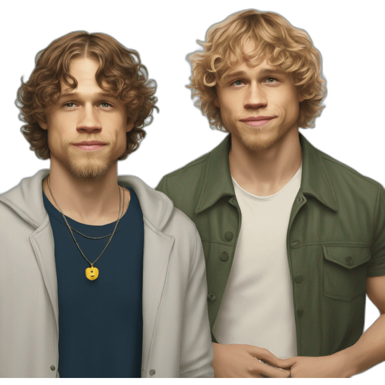 Charlie hunnam with Jack Harlow emoji