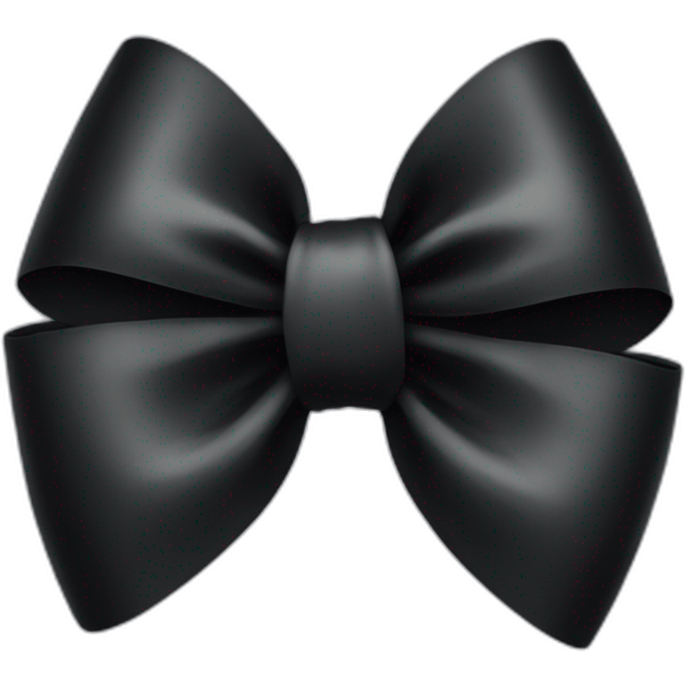 Black bow emoji