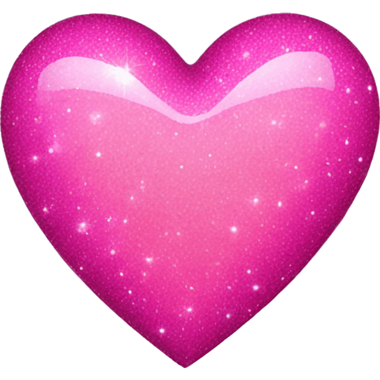 Pink sparkly heart emoji