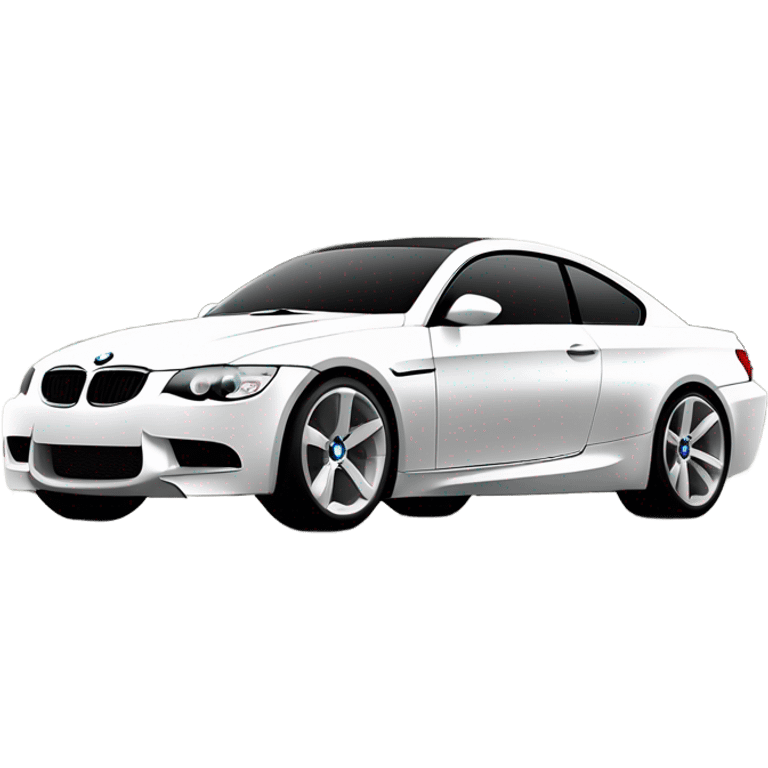 BMW white 2008 E92 335i  emoji