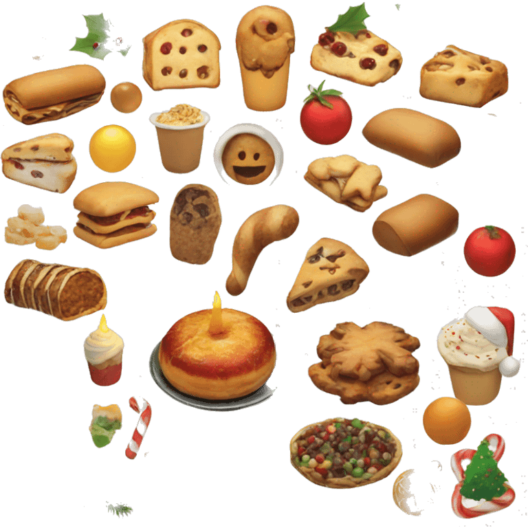 christmas core food emoji