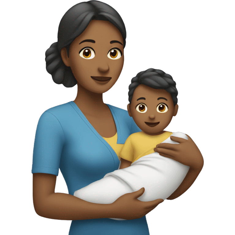 mother with infant emoji