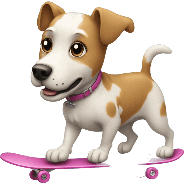 dog skating emoji