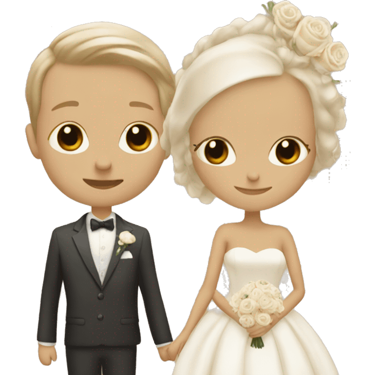 Aesthetic, beige emoji for wedding emoji