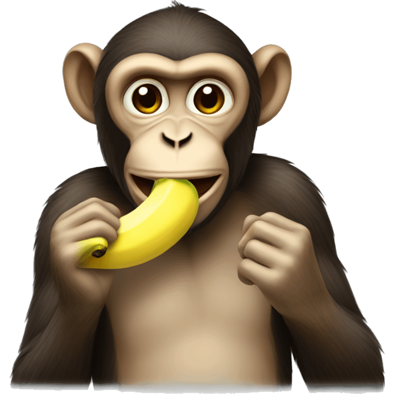 monkey eating banana emoji