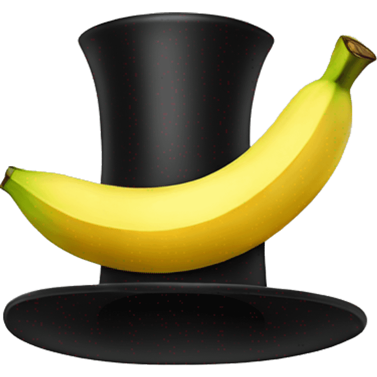 Banana with a top hat emoji