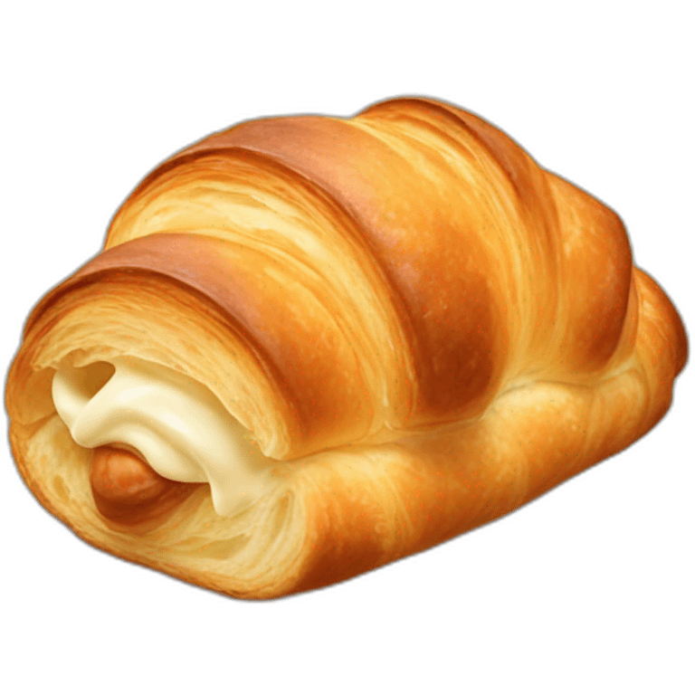 Vanilla croissant  emoji