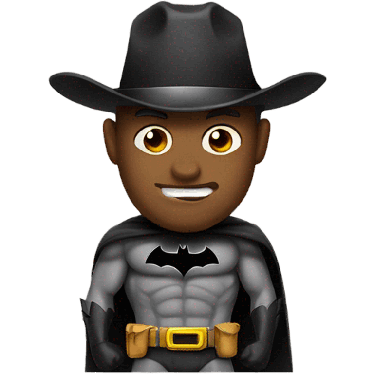 Batman wearing a cowboy hat  emoji