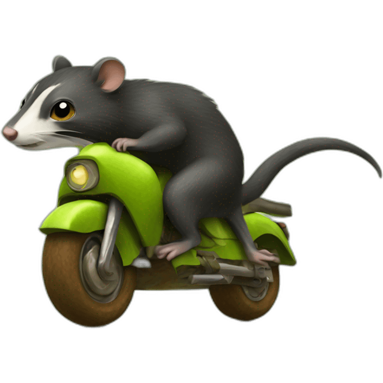 ratel riding kiwi emoji