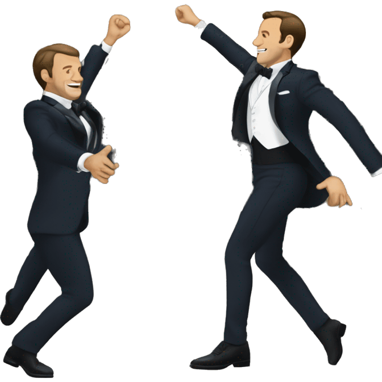 Macron entrain de danser  emoji