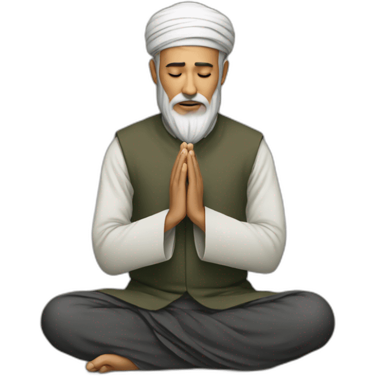 sufi muslim praying emoji