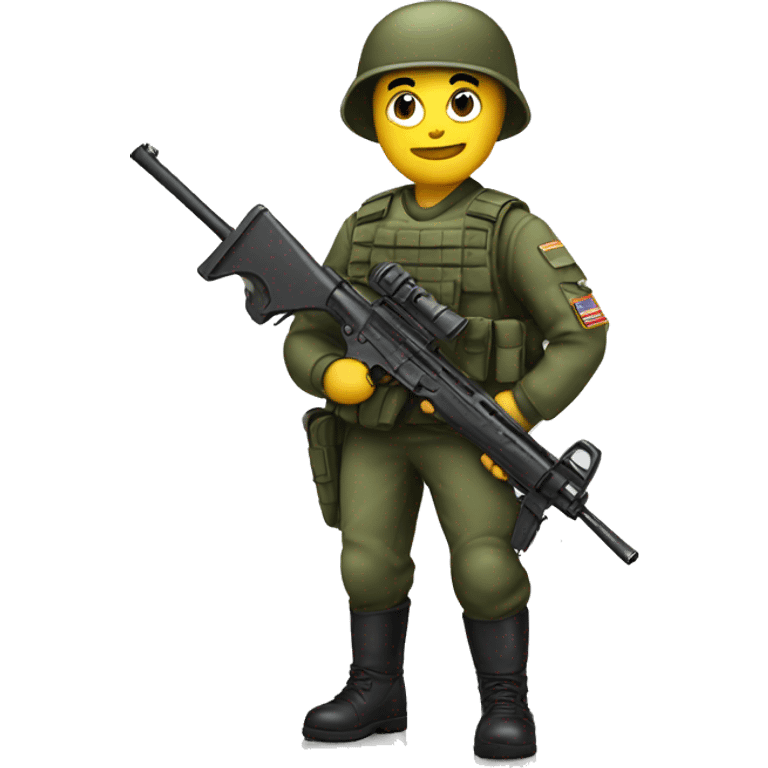 Solider with gun emoji