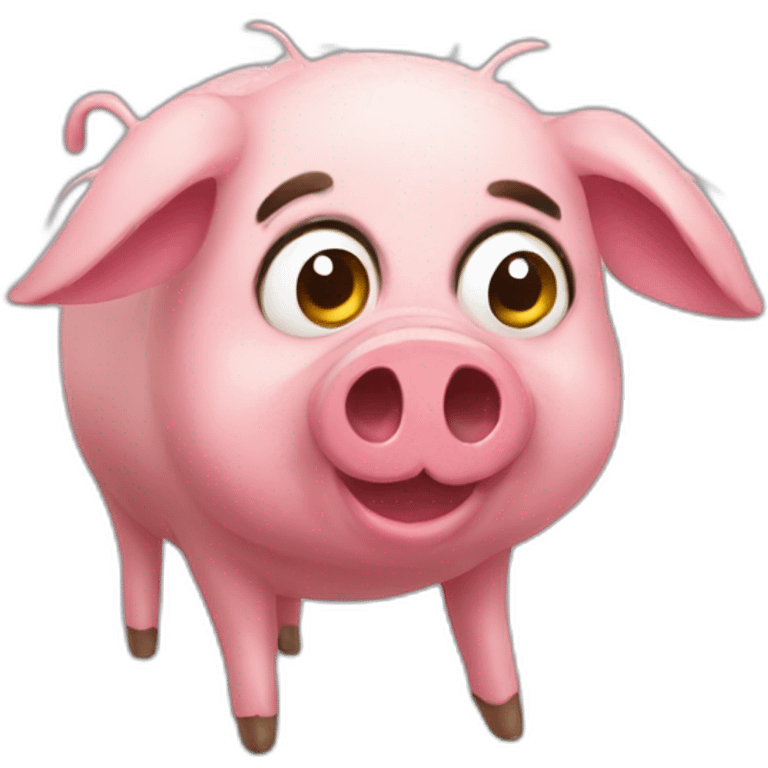 Spider pig emoji