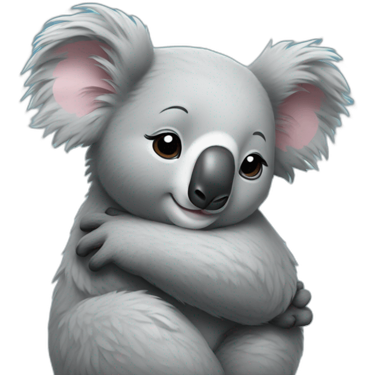 Koala qui fait un calin emoji