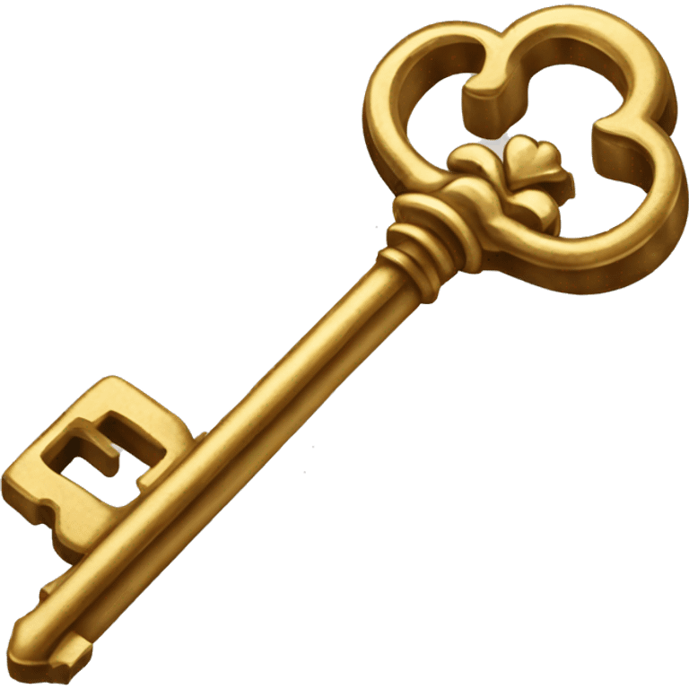 Shimmering antique key emoji