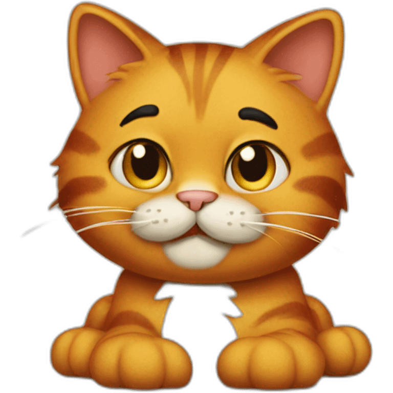 Garfield the cat emoji