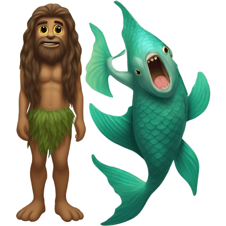 Sasquatch mermaid  emoji