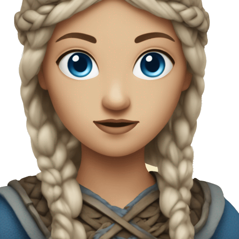 viking woman blue eyes emoji