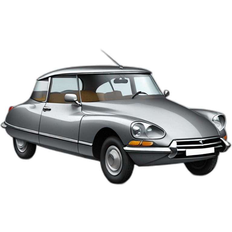 A grey Citroën DS emoji