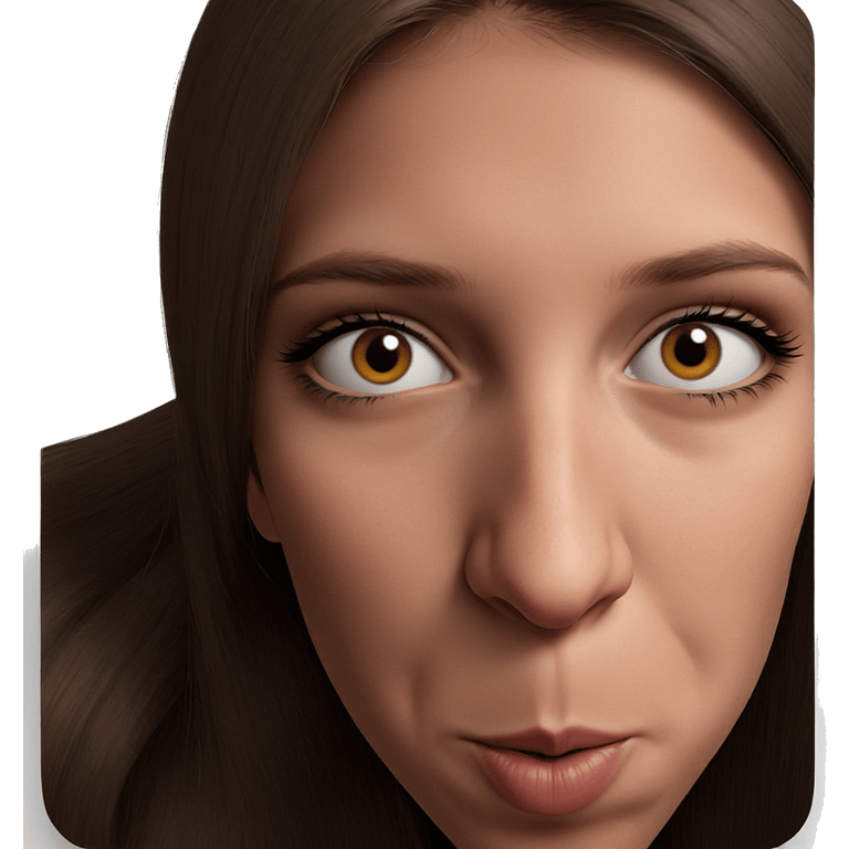 close-up portrait of girl emoji