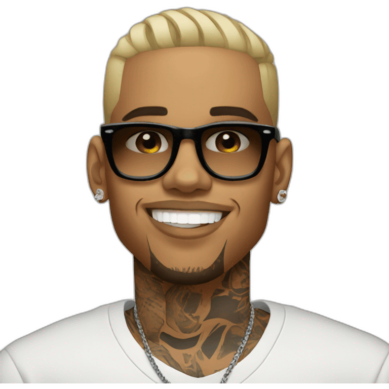 chris brown emoji